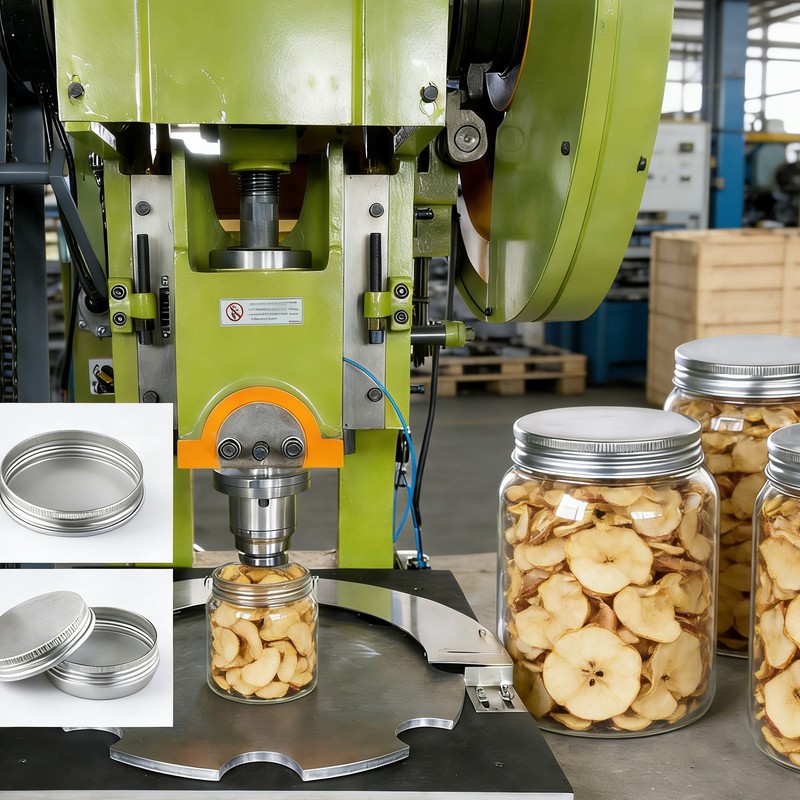 Džiovintų Apple srieginių dangtelių gamybos linija