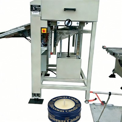 Bičių vaško žvakių metalinės dėžutės gamybos linija