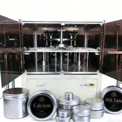 Kalcio pieno tablečių metalinės dėžutės gamybos linija