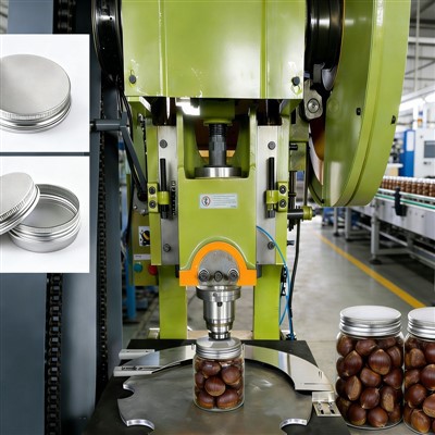 Kaštoninių srieginių dangtelių gamybos linija