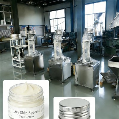Sausos odos specialios veido kremo su sriegiu dangteliu gamybos linija