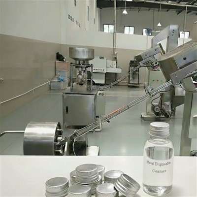 Viešbučio vienkartinio veido valiklio su sriegiu dangteliu gamybos linija