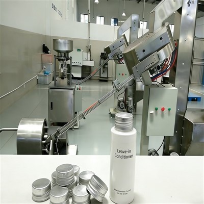 Palikite-kondicionieriaus sriegiuotų dangtelių gamybos liniją