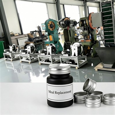 Maisto pakeitimo srieginių dangtelių gamybos linija