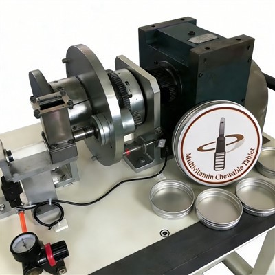 Multivitaminų kramtomųjų tablečių metalinės dėžutės gamybos linija