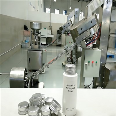 Alyvos-kontrolės sutraukiančių dažų sriegiuotų dangtelių gamybos linija