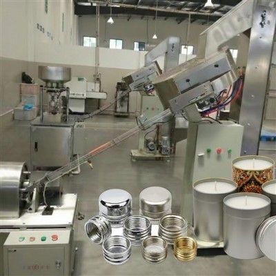 Lauko žvakių sriegiuotų dangtelių gamybos linija