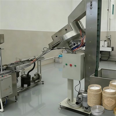 Augalų mišinio vaško žvakių su sriegiu dangteliu gamybos linija