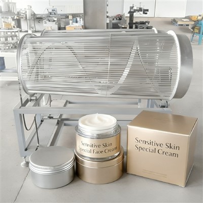 Jautriai odai skirta speciali veido kremo metalinė dėžutė gamybos linija
