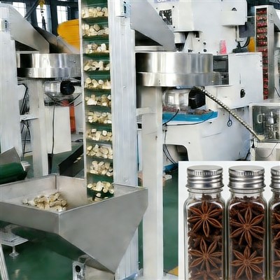 Žvaigždžių anyžių sriegiuotų dangtelių gamybos linija