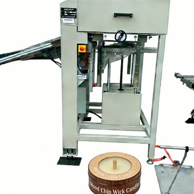 Medienos drožlių dagčio žvakių metalinės dėžutės gamybos linija