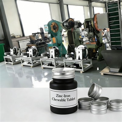 Cinko{0}}geležies kramtomosios tabletės su sriegiu dangteliu gamybos linija